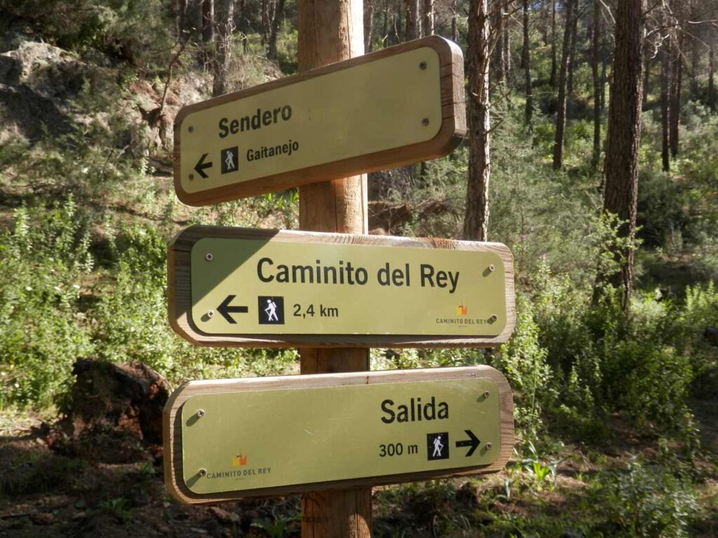 Caminito del Rey Sign
